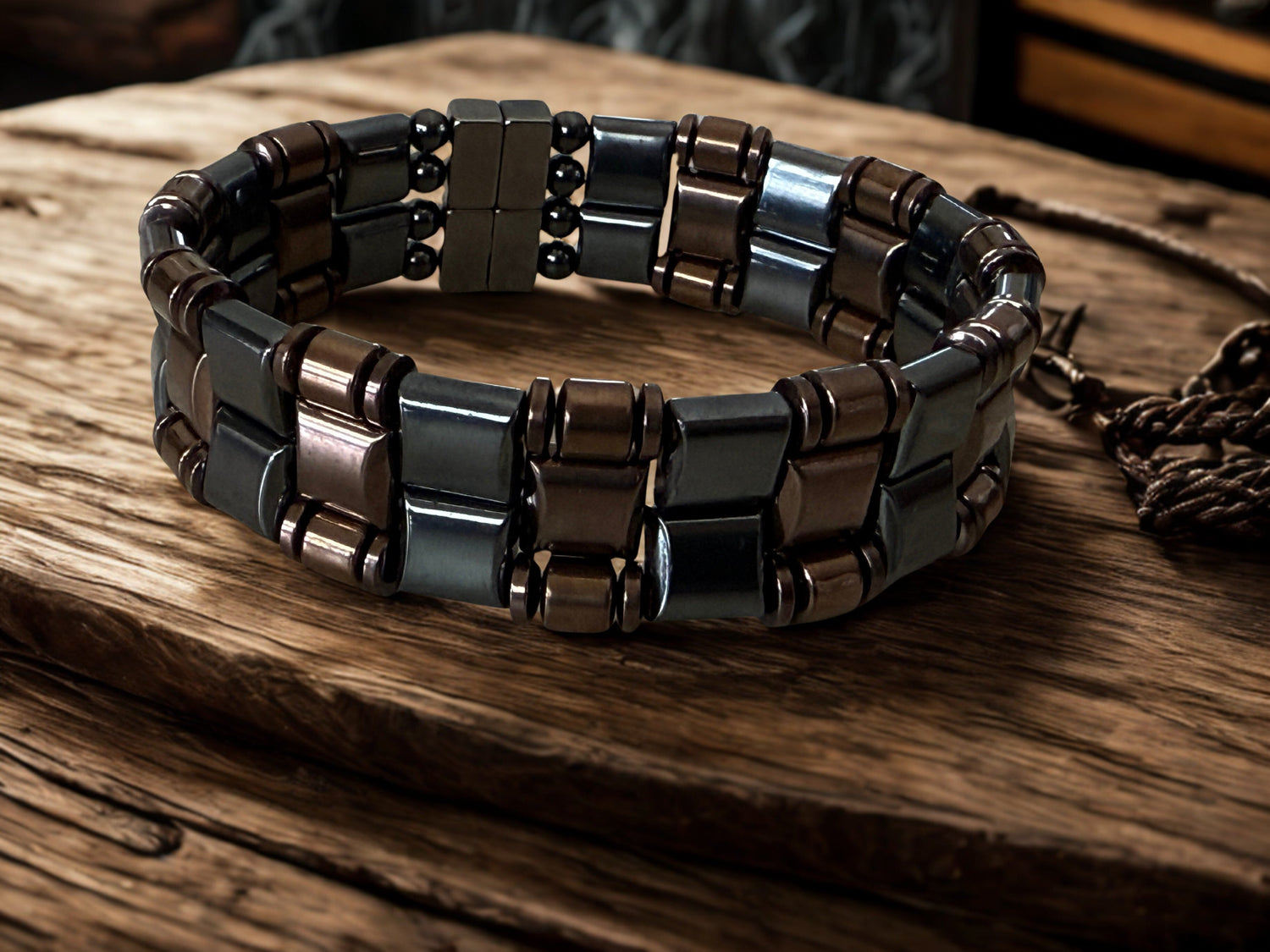 Quad - Strength Hematite Magnetic Bracelets