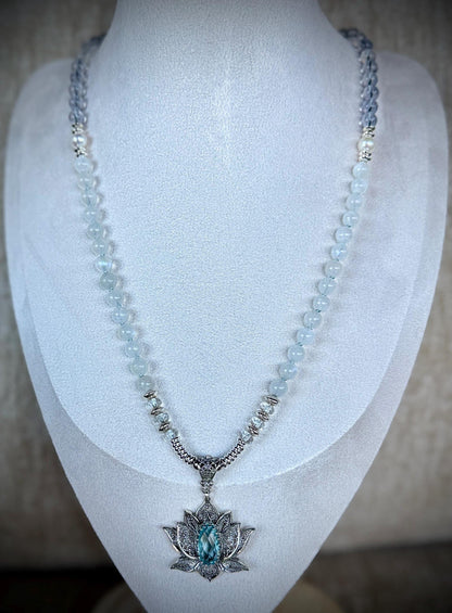 Ocean Mist Lotus Necklace