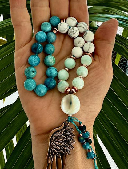 Divine Manifestation Mala 27 bead mini/pocket japa mala bracelet yoga meditation devotion