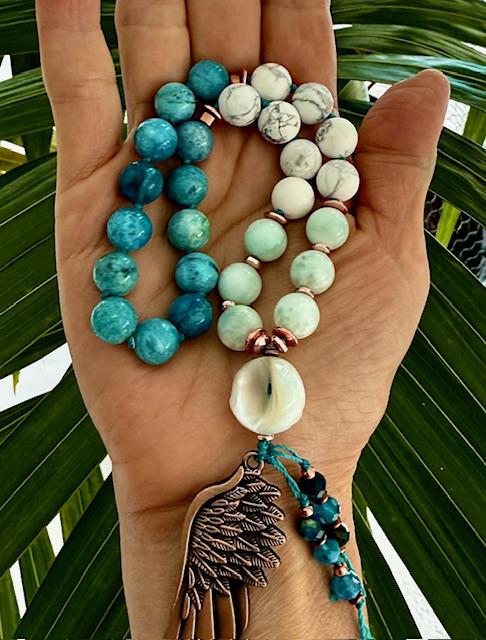 Divine Manifestation Mala 27 bead mini/pocket japa mala bracelet yoga meditation devotion