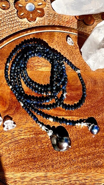 Sapphire Lariat Necklace