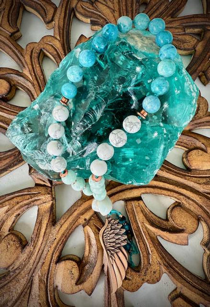 Divine Manifestation Mala 27 bead mini/pocket japa mala bracelet yoga meditation devotion