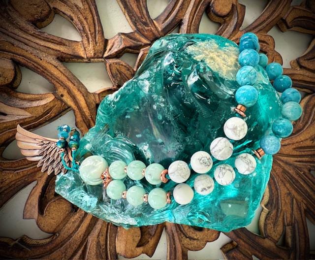 Divine Manifestation Mala 27 bead mini/pocket japa mala bracelet yoga meditation devotion