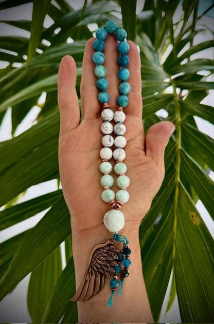 Divine Manifestation Mala 27 bead mini/pocket japa mala bracelet yoga meditation devotion