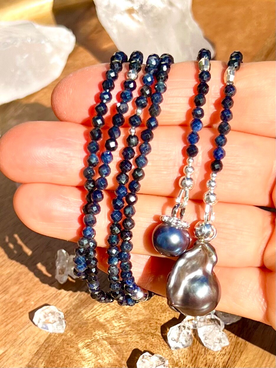 Sapphire Lariat Necklace