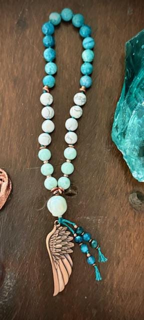 Divine Manifestation Mala 27 bead mini/pocket japa mala bracelet yoga meditation devotion