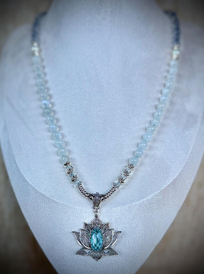 Ocean Mist Lotus Necklace