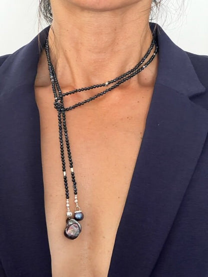Sapphire Lariat Necklace
