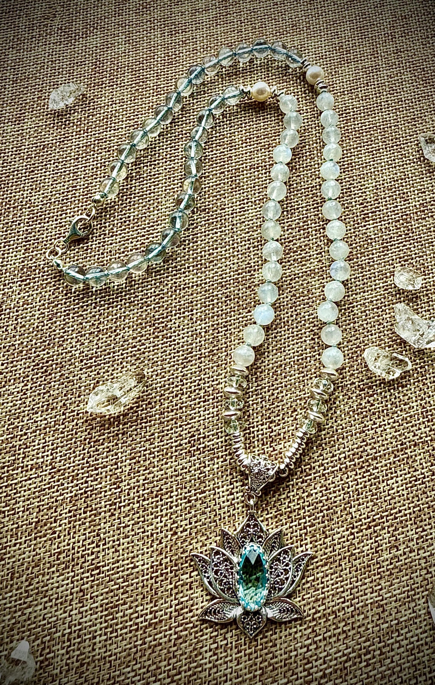 Ocean Mist Lotus Necklace