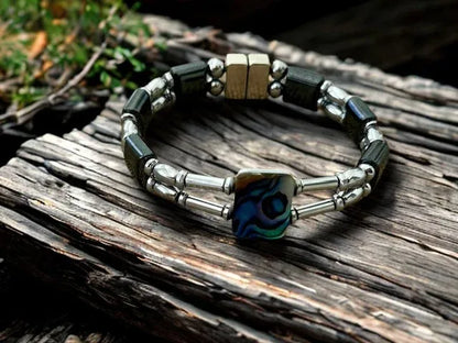 Two-tone Hematite Bracelet